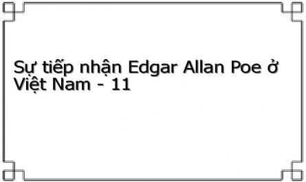 Đặc Điểm Quá Trình Tiếp Nhận Edgar Allan Poe Trong Sáng Tác