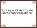Sự tương tác thể loại trong văn xuôi Việt Nam từ 1986 đến nay - 1