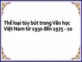 Thể loại tùy bút trong Văn học Việt Nam từ 1930 đến 1975 - 10
