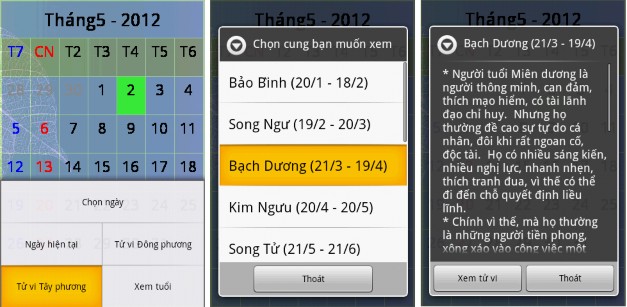 Hình 3 9 Màn hình chọn chòm sao và xem tính cách K T LUẬN K T LUẬN VÀ HƯỚNG 1