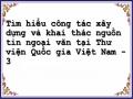 Vai Trò Nguồn Tin Ngoại Văn Tại Thư Viện Quốc Gia Việt Nam