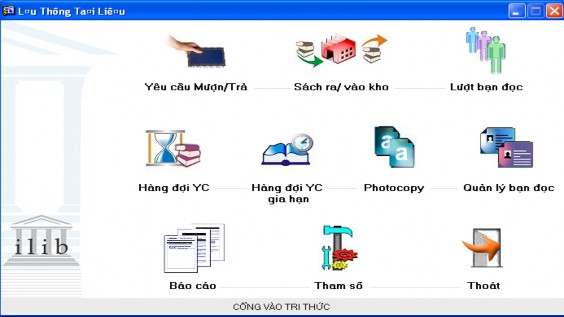 Hình 2 4 Modul Lưu thông và Quản lý bạn đọc Các tính năng cơ bản của Modul 1