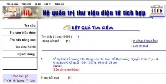 Hình 2 10 Kết quả ví dụ 3 Tra cứu Z39 50 Cho phép bạn đọc từ màn hình của 3