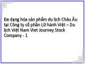 Đa dạng hóa sản phẩm du lịch Châu Âu tại Công ty cổ phần Lữ hành Việt – Du lịch Việt Nam Viet Journey Stock Company