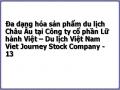 Đa dạng hóa sản phẩm du lịch Châu Âu tại Công ty cổ phần Lữ hành Việt – Du lịch Việt Nam Viet Journey Stock Company - 13