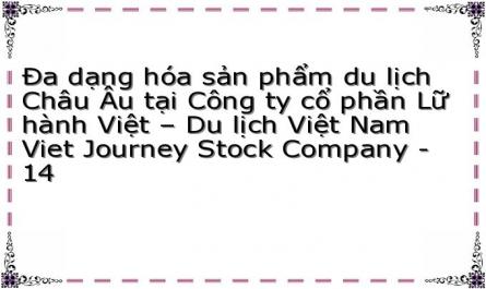 Đa dạng hóa sản phẩm du lịch Châu Âu tại Công ty cổ phần Lữ hành Việt – Du lịch Việt Nam Viet Journey Stock Company - 14