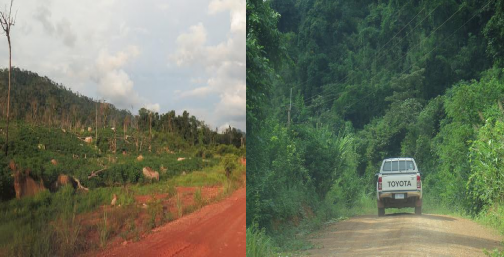 Đường vào vườn quốc gia Nam Ka Đinh Điều tra ngoài hiện trường BẢN ĐỒ 7