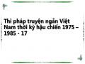 Thi pháp truyện ngắn Việt Nam thời kỳ hậu chiến 1975 – 1985 - 17