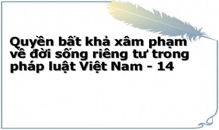 Quyền bất khả xâm phạm về đời sống riêng tư trong pháp luật Việt Nam - 14