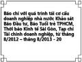 Báo chí với quá trình tái cơ cấu doanh nghiệp nhà nước Khảo sát Báo Đầu tư, Báo Tuổi trẻ TPHCM, Thời báo Kinh tế Sài Gòn, Tạp chí Tài chính doanh nghiệp, từ tháng 8/2012 – tháng 8/2013 - 20