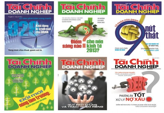 Một số bìa TCTCDN có chủ đề TCC DNNN Duy chỉ có trang bìa 1 của Tạp chí thì 4