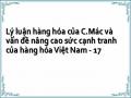Lý luận hàng hóa của C.Mác và vấn đề nâng cao sức cạnh tranh của hàng hóa Việt Nam - 17