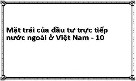 Mặt trái của đầu tư trực tiếp nước ngoài ở Việt Nam - 10