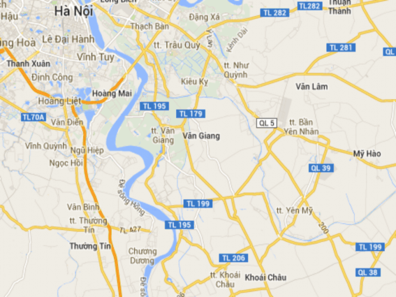 Ảnh 2 Bản đồ huyện Văn Giang – Hưng Yên Qua việc trải nghiệm khoảng cách 1