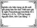 Nghiên cứu hiện trạng và đề xuất giải pháp bảo tồn loài Thiết sam giả lá ngắn Pseudotsuga brevifolia W.C Cheng & L.K.Fu, 1975 tại huyện Nguyên Bình, tỉnh Cao Bằng
