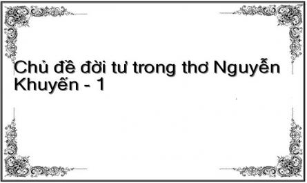 Chủ đề đời tư trong thơ Nguyễn Khuyến - 1