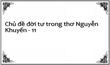 Chủ đề đời tư trong thơ Nguyễn Khuyến - 11