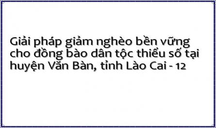 Giải pháp giảm nghèo bền vững cho đồng bào dân tộc thiểu số tại huyện Văn Bàn, tỉnh Lào Cai - 12