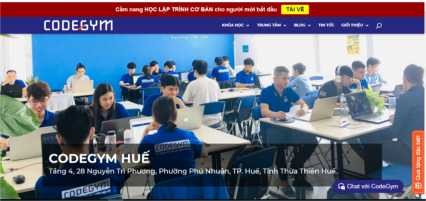Hình 8 Giao diện trang chủ website CodeGym Việt Nam và CodeGym Huế CodeGym Huế không 2