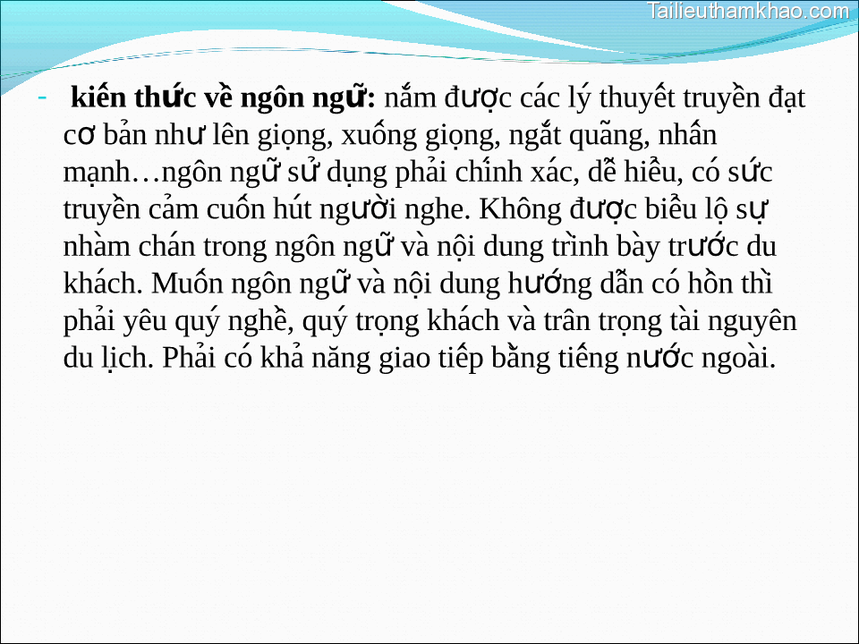 Kiến Thức Vê Ngôn Ngữ Nắm Được Các Ly Thuyết Truyền Đạt