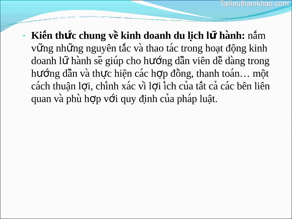 Kiến Thức Chung Vê Kinh Doanh Du Lịch Lữ Hành Nắm Vững Những