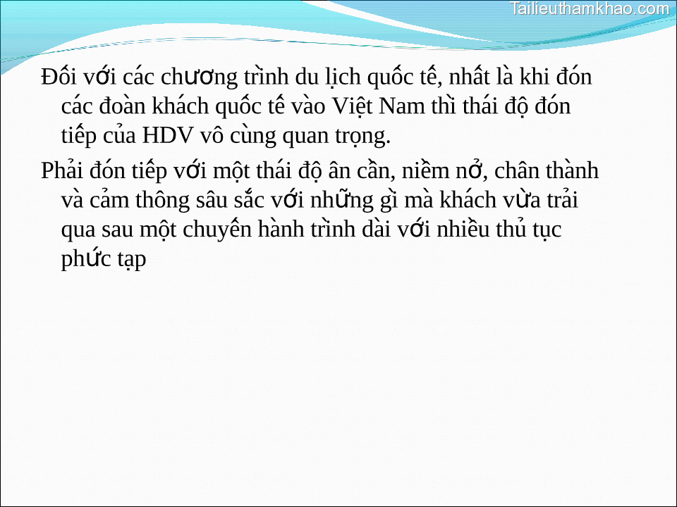 Đối Với Các Chương Trình Du Lịch Quốc Tế Nhất La Khi Đoń