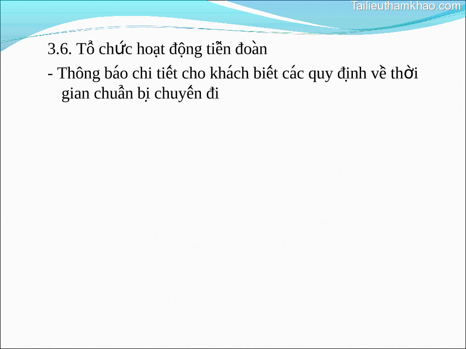 3 6 Tô Chức Hoaṭ Đông̣ Tiêñ Đoàn Thông Báo Chi Tiết Cho Khac H