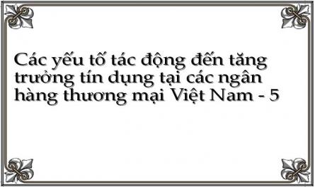 Tỷ Lệ Tăng Trưởng Tín Dụng Của Các Nhtm Và Tăng Trưởng Gdp Của Việt Nam