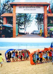 07h00 Tập trung đoàn khởi hành đi biển Ba Động Dùng điểm tâm trên đường 7