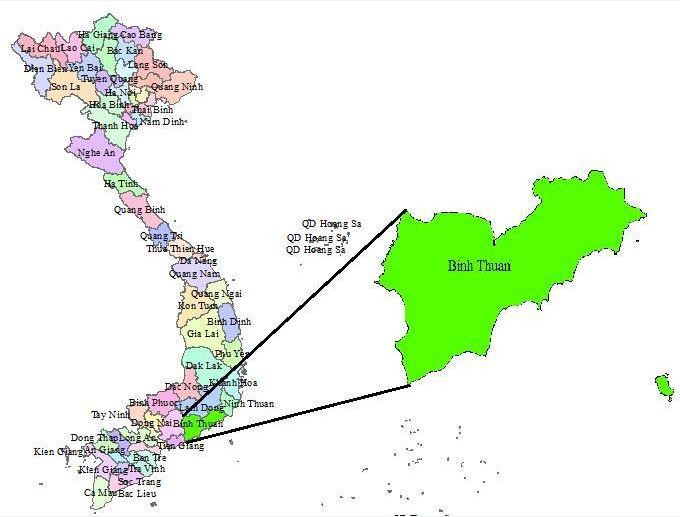 Bình Thuận nằm trong vùng duyên hải cực Nam Trung Bộ có mối liên hệ chặt 1