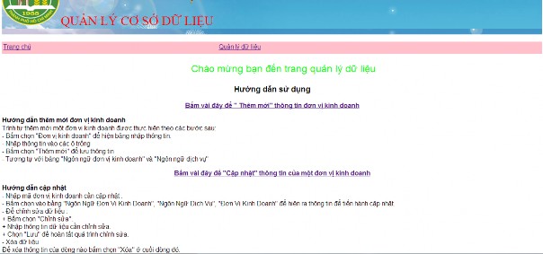 Hình 4 9 Giao diện trang Quản lý dữ liệu 4 2 3 Giao diện trang quản lý thêm 5