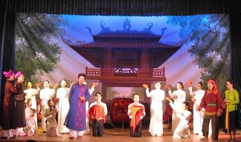 Hình ảnh về vở diễn Bên gác Khuê của nhà hát chèo Hải Dương Hình 4