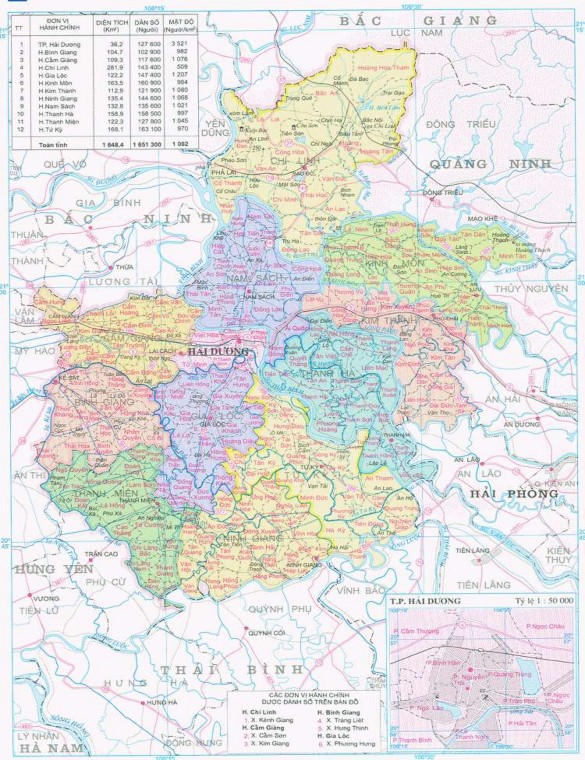 Bản Đồ hành chính tỉnh Hải Dương MỤC LỤC LỜI CẢM ƠN 1 PHẦN MỞ ĐẦU 2 1