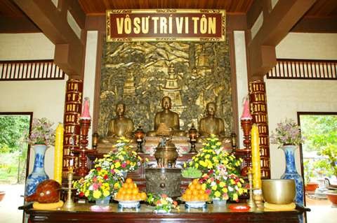 Điện thờ Tam Tổ Trúc Lâm Quả cầu Như Ý Báo Ân Phật Lầu chuông Lầu trống 3