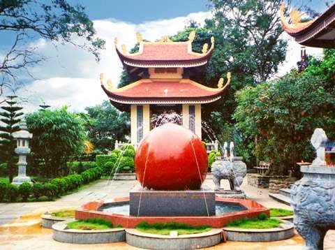 Quả cầu Như Ý Báo Ân Phật Lầu chuông Lầu trống Tháp Chân Nguyên Khóa tu tập 4