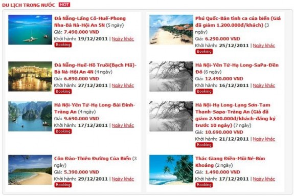 3 Giao diện Giới thiệu Tour du lich 4 Giao diện Đặt Tour du lịch 5 Giao diện Qu 3