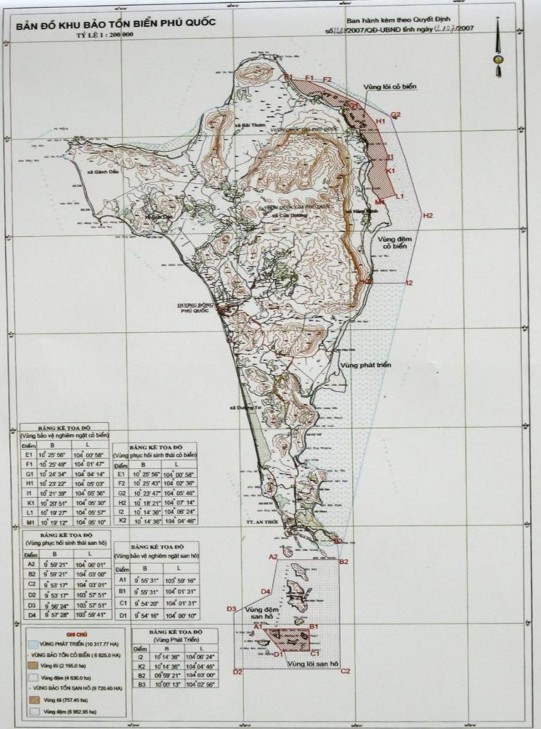 Hình 2 1 Bản đồ Khu bảo tồn biển Phú Quốc Nguồn Uỷ ban Nhân dân tỉnh Kiên 1