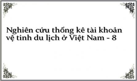 Nghiên cứu thống kê tài khoản vệ tinh du lịch ở Việt Nam - 8