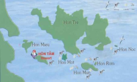 Hình 6 Bản Đồ Hòn Tằm Từ bến tàu du lịch Bảo Đại chỉ mất 20 phút đi 1