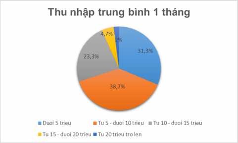Biểu đồ 2 7 Cơ cấu đối tượng điều tra theo thu nhập Thông qua 150 khách hàng 3