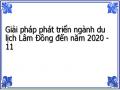 Giải pháp phát triển ngành du lịch Lâm Đồng đến năm 2020 - 11