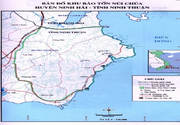 Nguồn Phòng DLST GDMT VQG Núi Chúa b Diện tích Theo quyết định số 1