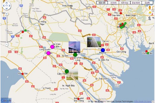 Hình 2 10 Bản đồ giao thông khu vực Tây Nam Bộ Đường bộ hiện vẫn là 2