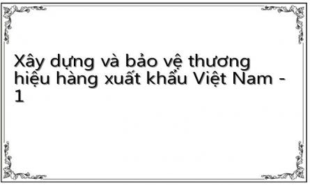 Xây dựng và bảo vệ thương hiệu hàng xuất khẩu Việt Nam - 1