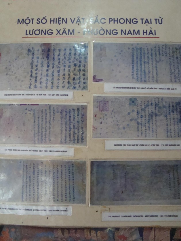 Hiện vật sắc phong Ngô Quyền qua các đời tại Từ ảnh tác giả Toàn cảnh 3