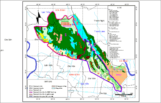 Hình 3 1 Bản đồ Khu bảo tồn thiên nhiên đất ngập nước Vân Long 3 1 1 2 1