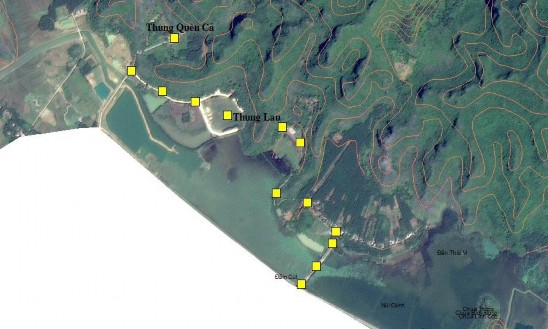 Hình 4 3 Sơ đồ tuyến du lịch Vân Long – Đầm Cút – Thung Lá Thung Quèn Cả 3