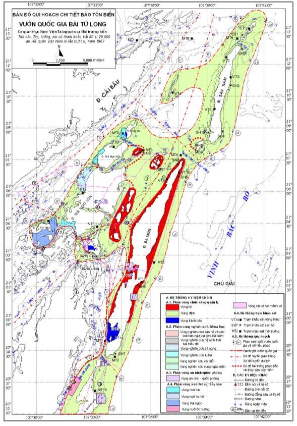 Hình 3 Quy hoạch chi tiết bảo tồn biển VQG Bái Tử Long CHƯƠNG 4 ĐỊNH HƯỚNG 1