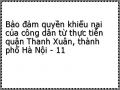 Bảo đảm quyền khiếu nại của công dân từ thực tiễn quận Thanh Xuân, thành phố Hà Nội - 11