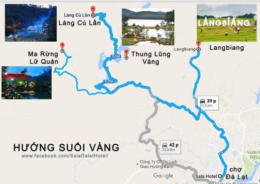 Hình 2 Hướng theo Suối Vàng – Làng Cù Lần Nguồn Sở Văn hóa Thể thao và Du 2